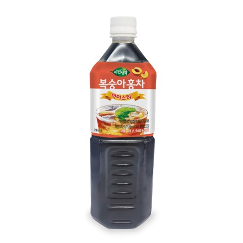 자연생각 복숭아홍차 음료베이스 980ml_15개(1박스)